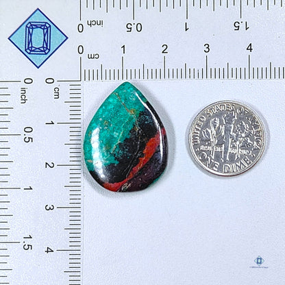 Sonora Sunset Chrysocolla Pear Cabochons