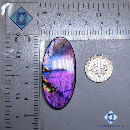 Cabujones ovalados de espectrolita