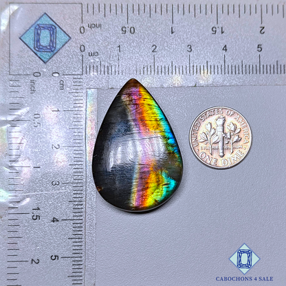 Spectrolite Pear Cabochons