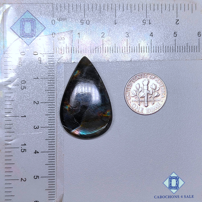 Spectrolite Pear Cabochons