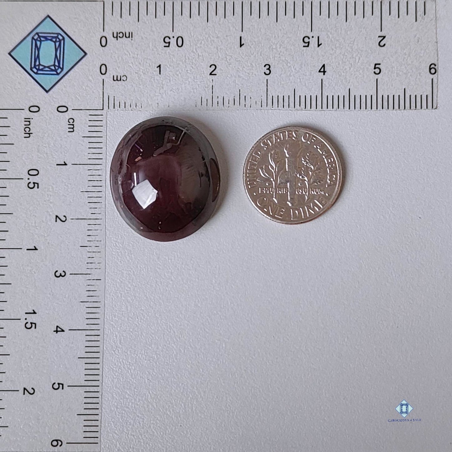 Star Garnet Oval Cabochon