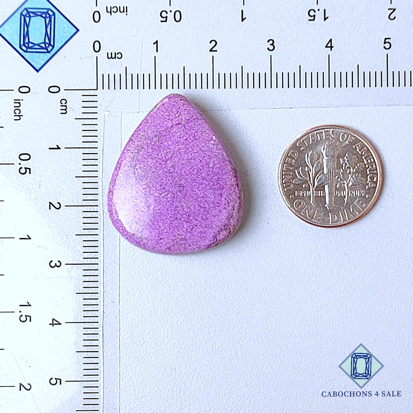 Natural Stichtite Gemstone Pear Cabochons 27*23*7mm from Australia  available for sale