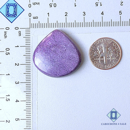 Cabujones de pera de piedra preciosa Stichtite natural de 26 x 26 x 7 mm, procedentes de Australia, disponibles para la venta.