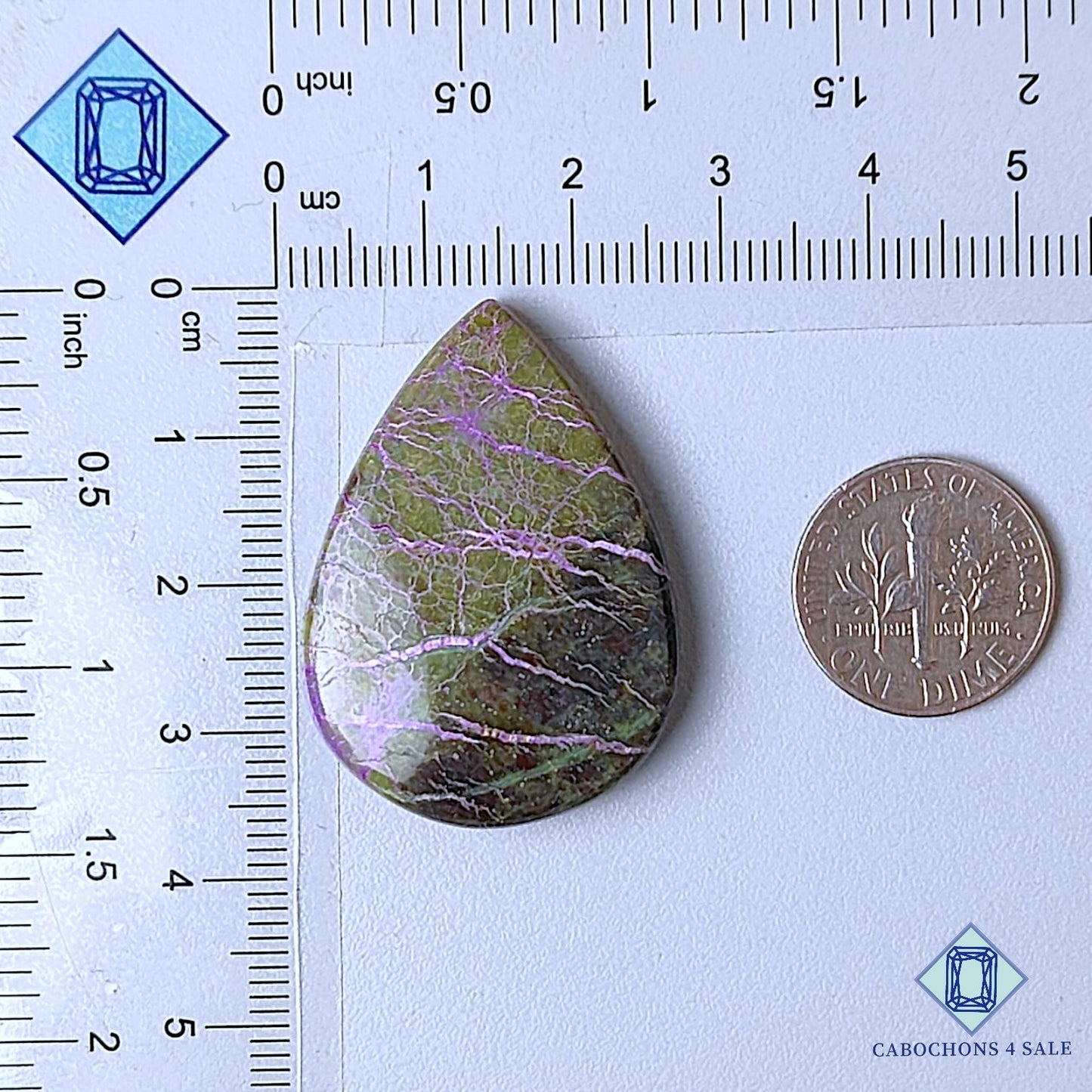 Natural Stichtite Gemstone  Pear Cabochons 35*25*6mm from Australia available for sale