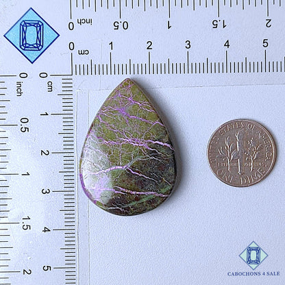 Natural Stichtite Gemstone  Pear Cabochons 35*25*6mm from Australia available for sale