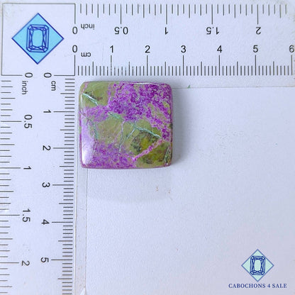 Cabujones de fantasía de piedra preciosa natural Stichtite de 25 x 24 x 6 mm de Australia, disponibles para la venta.