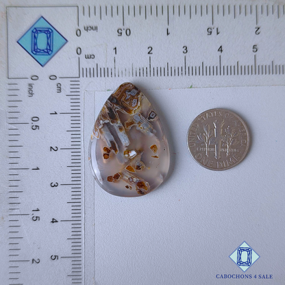 Stick Agate Pear Cabochons