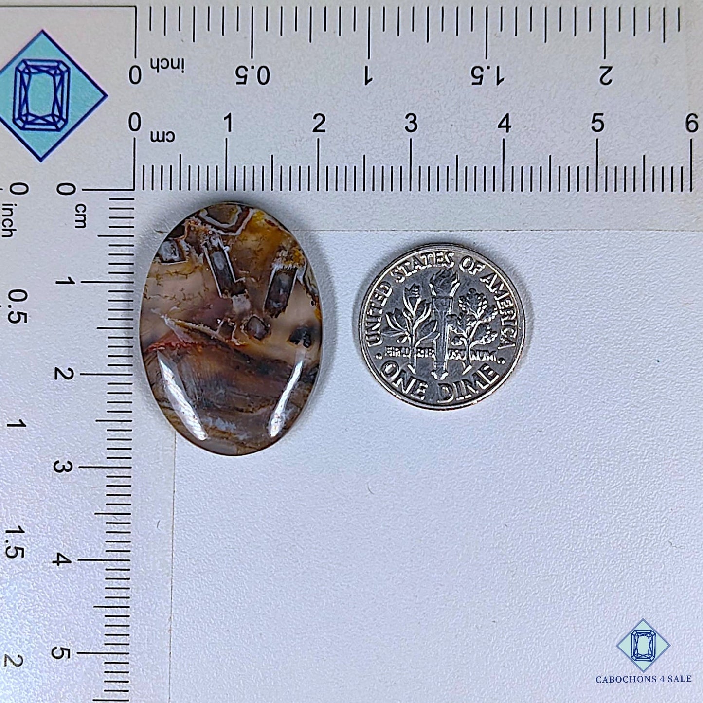 Natural Stick Agate Gemstone  Oval Cabochons 27*20*4mm from Indonesia available for sale