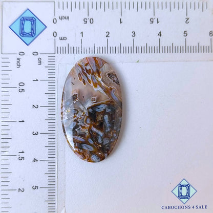 Natural Stick Agate Gemstone  Oval Cabochons 39*23*4mm from Indonesia available for sale