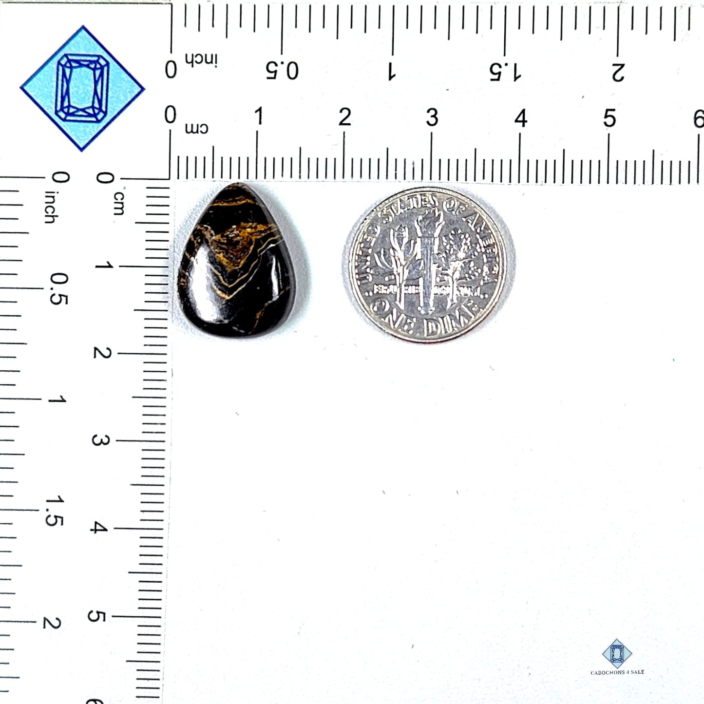 Stromatolite Pear Cabochons