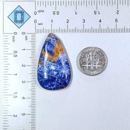 Sunset Sodalite Pear Cabochons