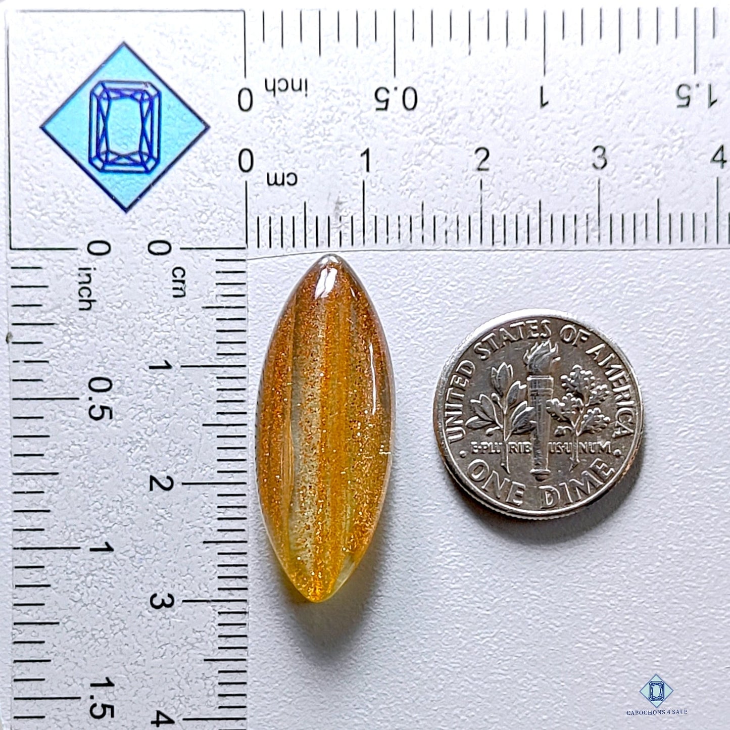 Sunstone Glass Marquise Cabochons