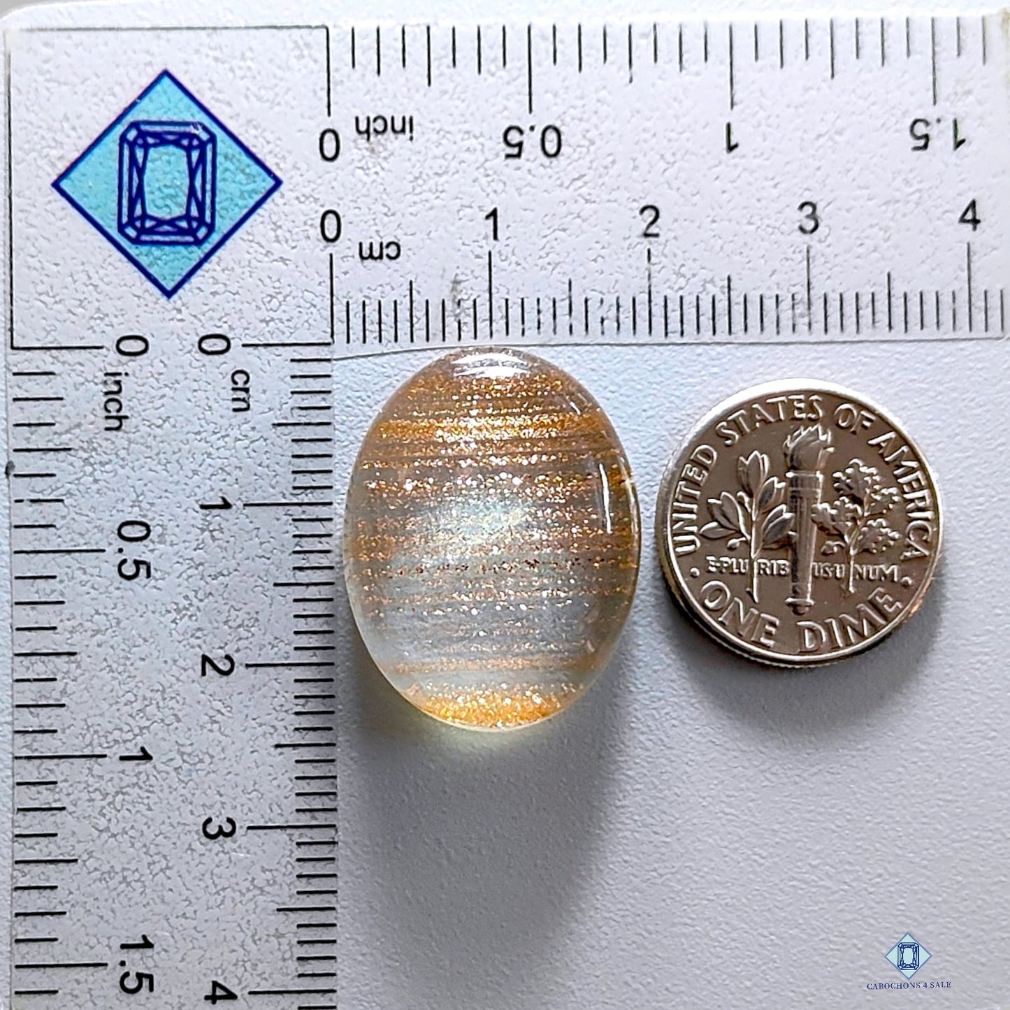 Sunstone Glass Oval Cabochons