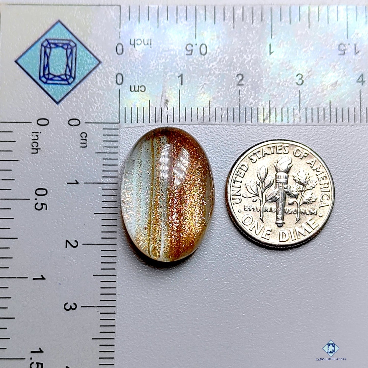 Sunstone Glass Oval Cabochons