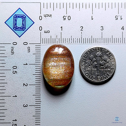 Sunstone Glass Oval Cabochons