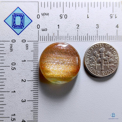 Sunstone Glass Round Cabochons