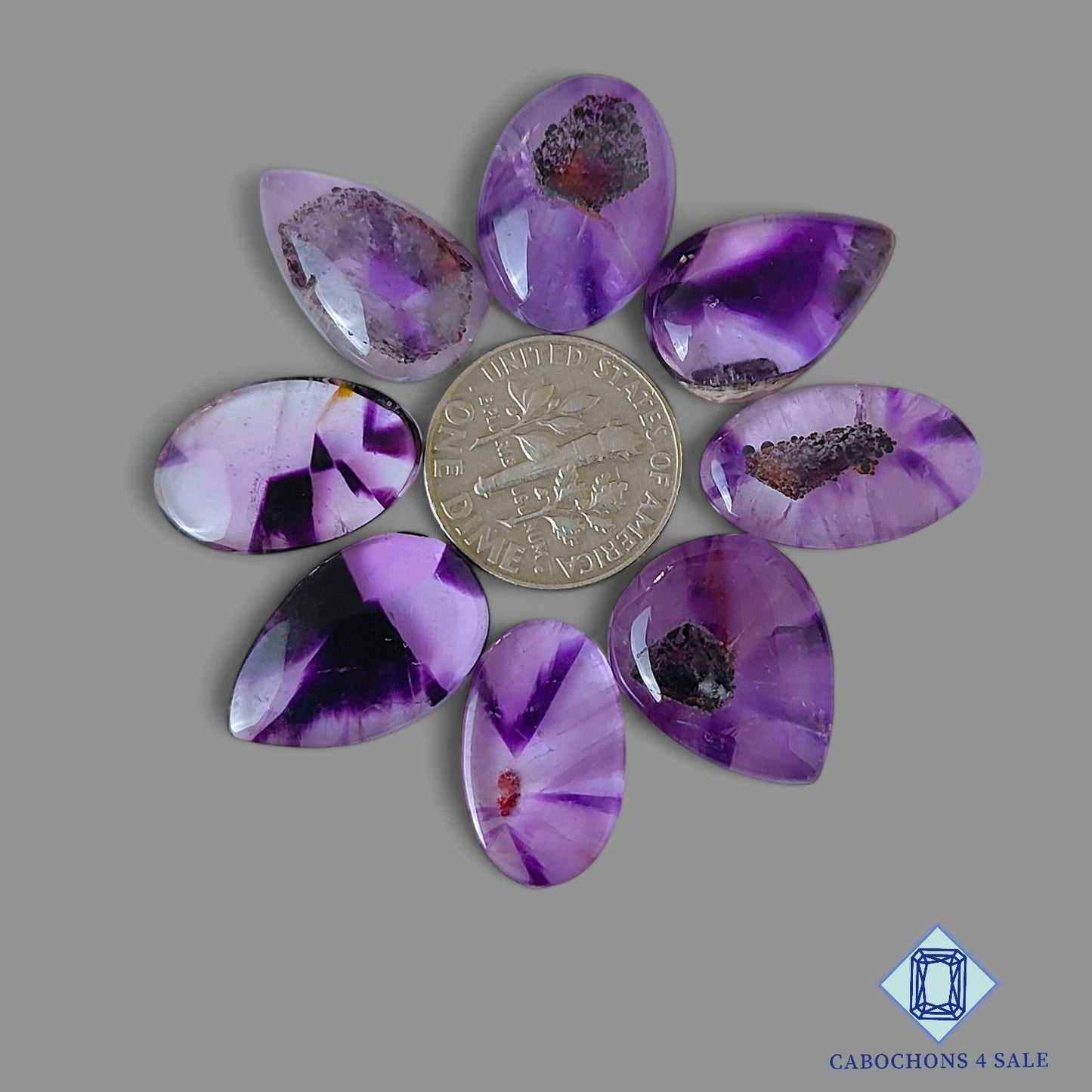 Lotes de amatista de formas mixtas Super Seven