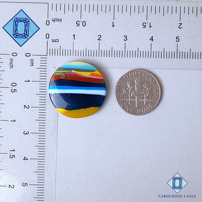 Natural Surfite Gemstone Round Cabochons 22*4mm from California available for sale