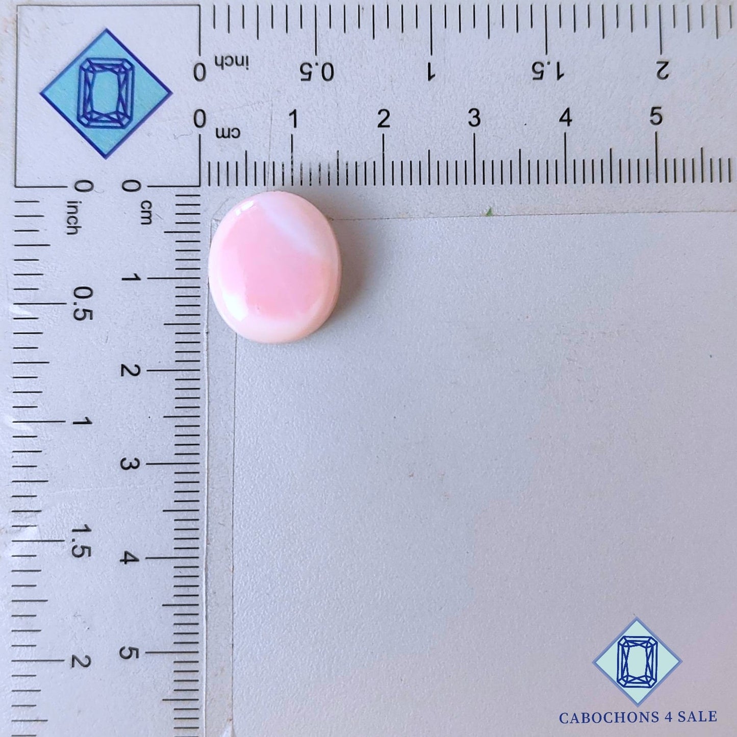 Natural Synthetic Pink Opal Gemstone Oval Cabochons 16*14*7mm from Peru available for sale