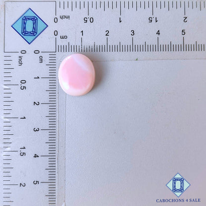 Natural Synthetic Pink Opal Gemstone Oval Cabochons 16*14*7mm from Peru available for sale