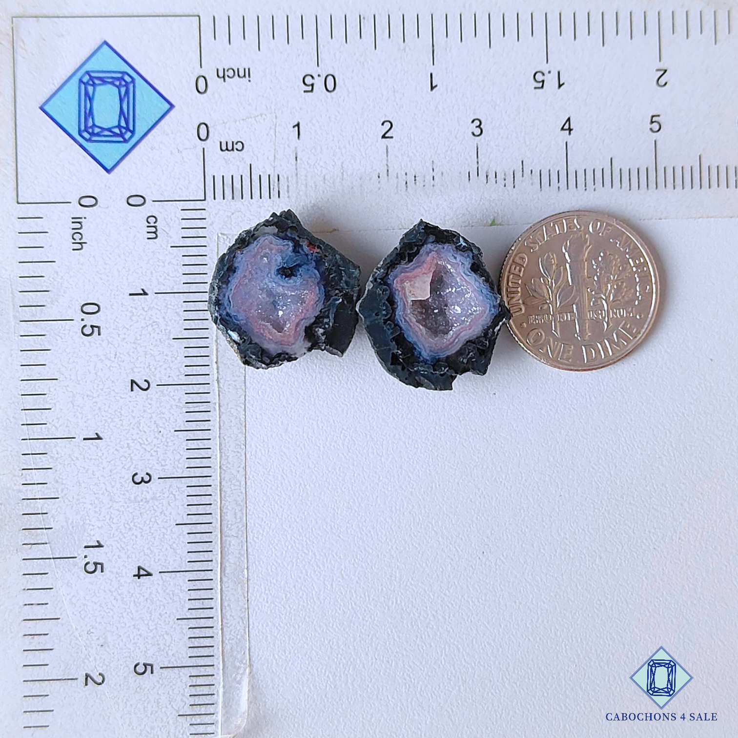 Tabasco Agate Pair