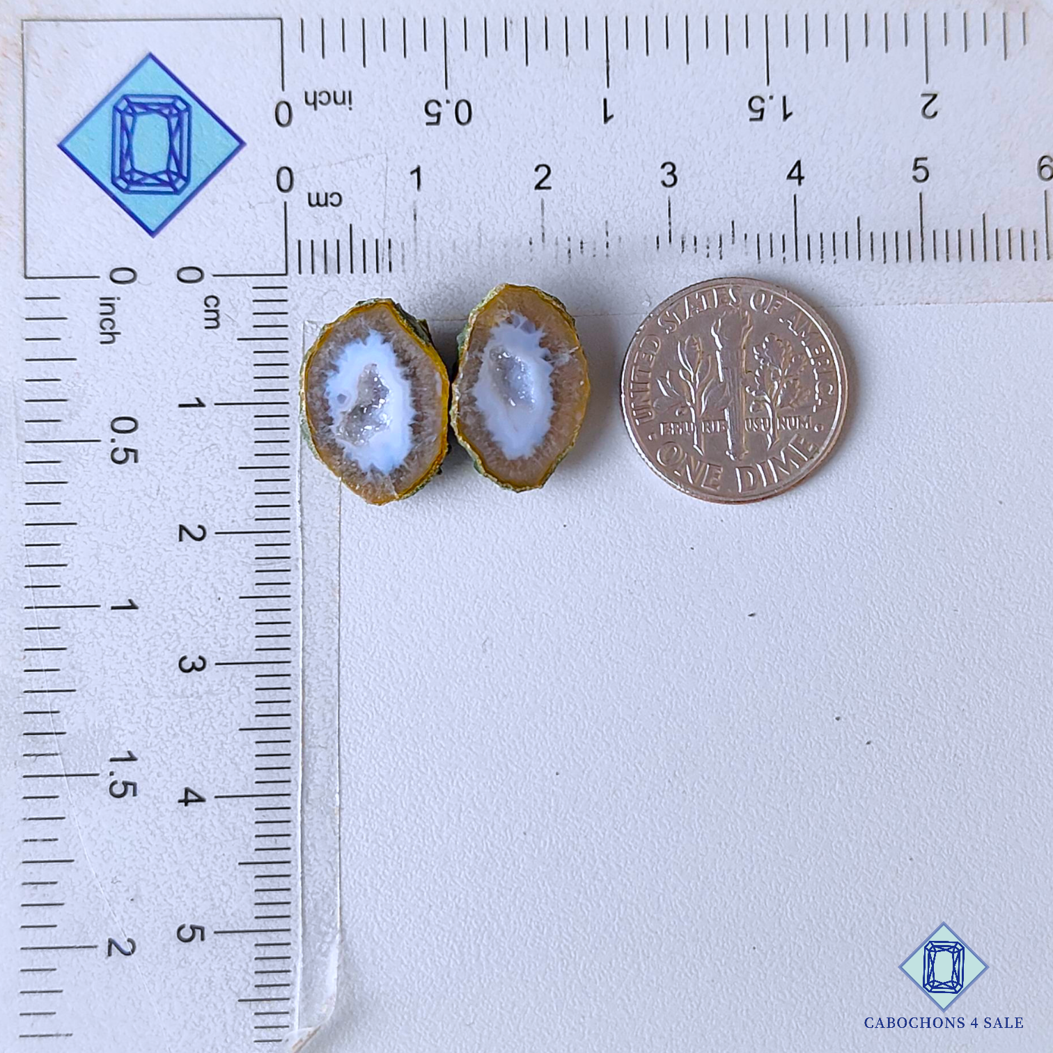 Tabasco Agate Pair