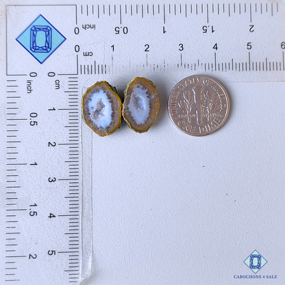 Tabasco Agate Pair