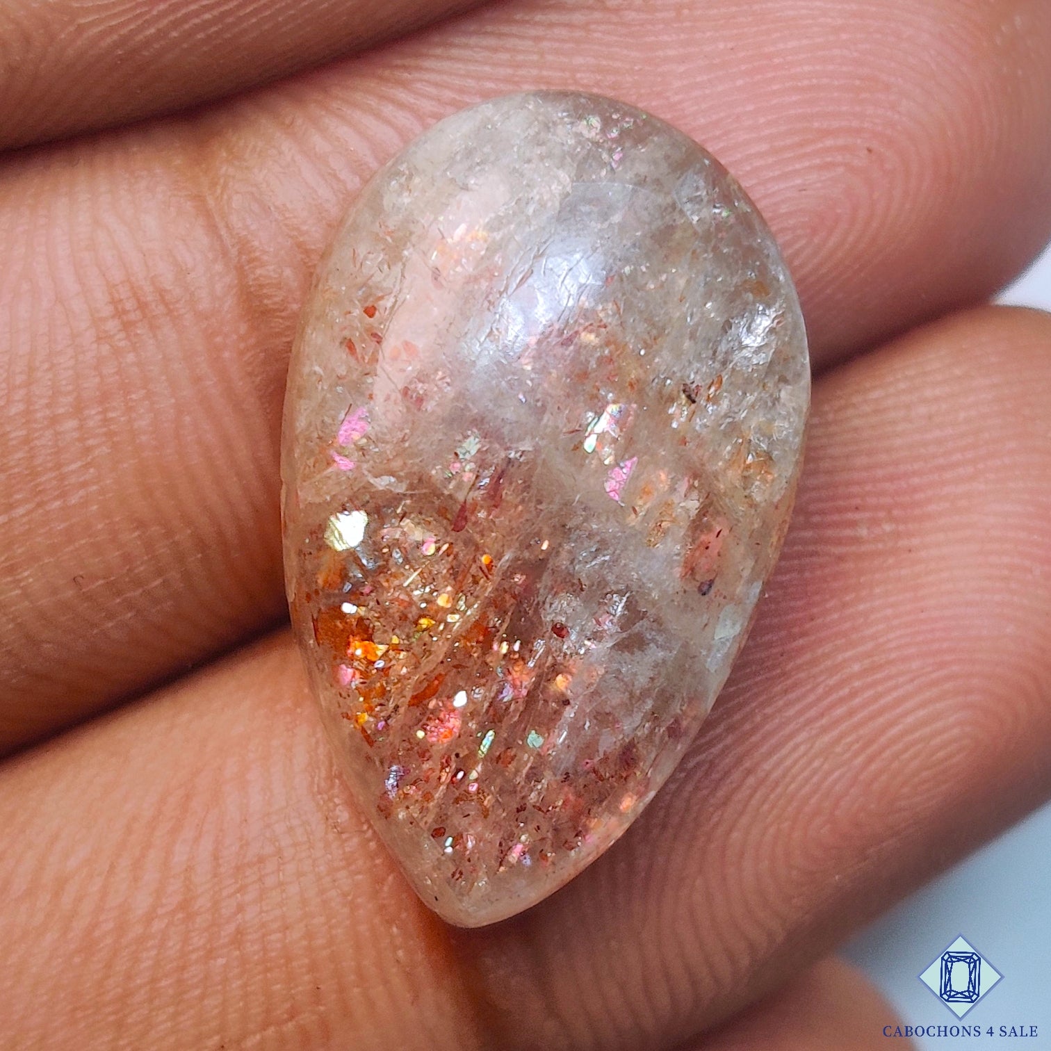 Tanzanian Rainbow Confetti Sunstone