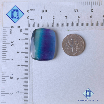 Teal Blue Fluorite Fancy Cabochons