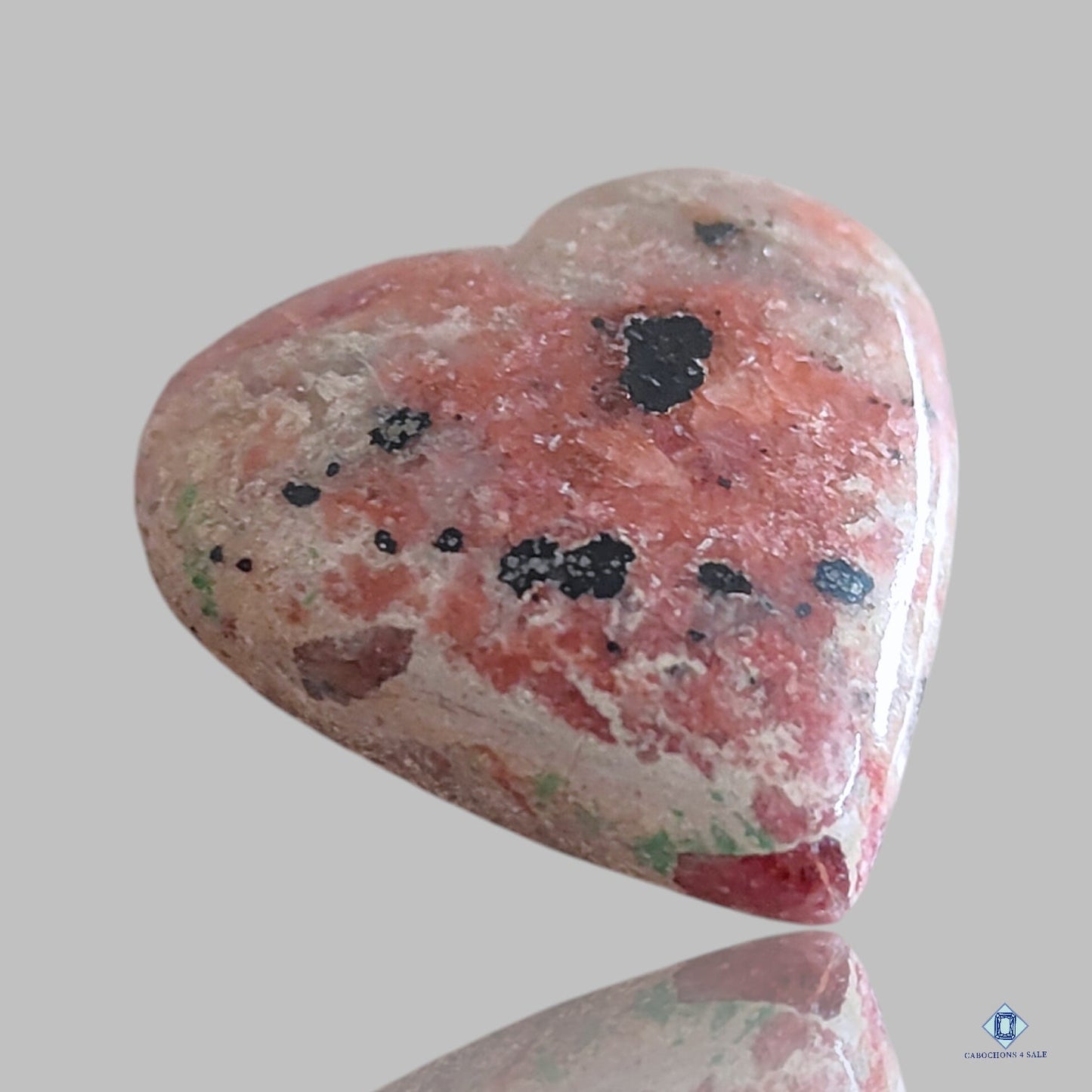 Thulite Heart Carvings