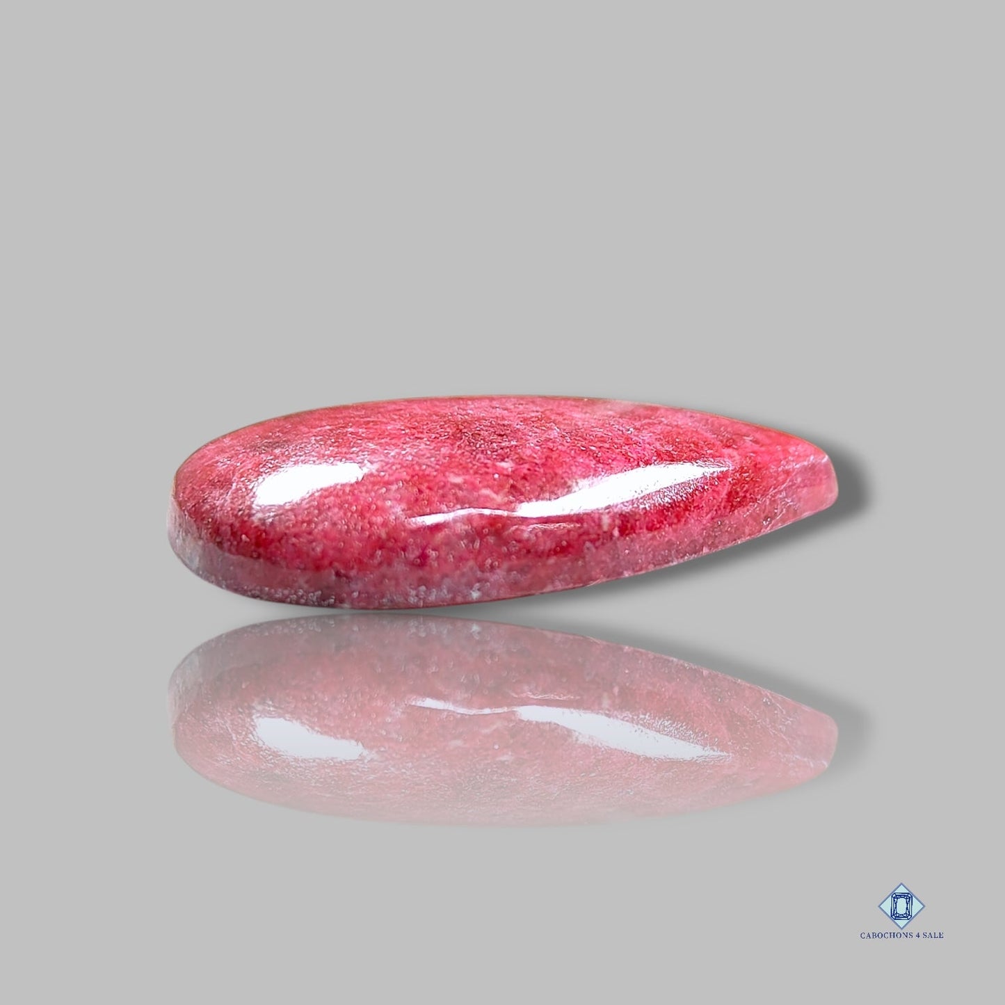 Thulite Pear Cabochons