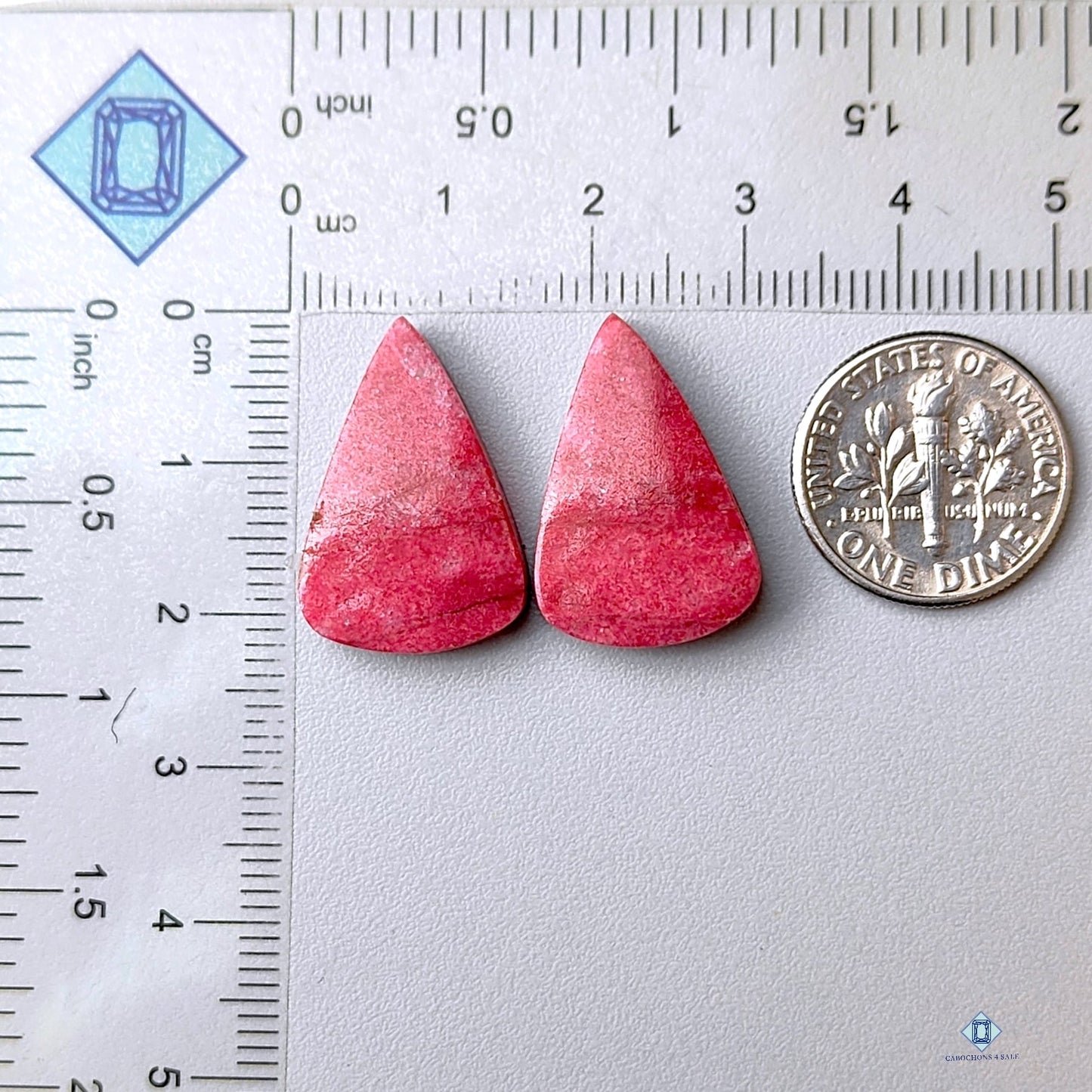 Thulite Pear Pairs