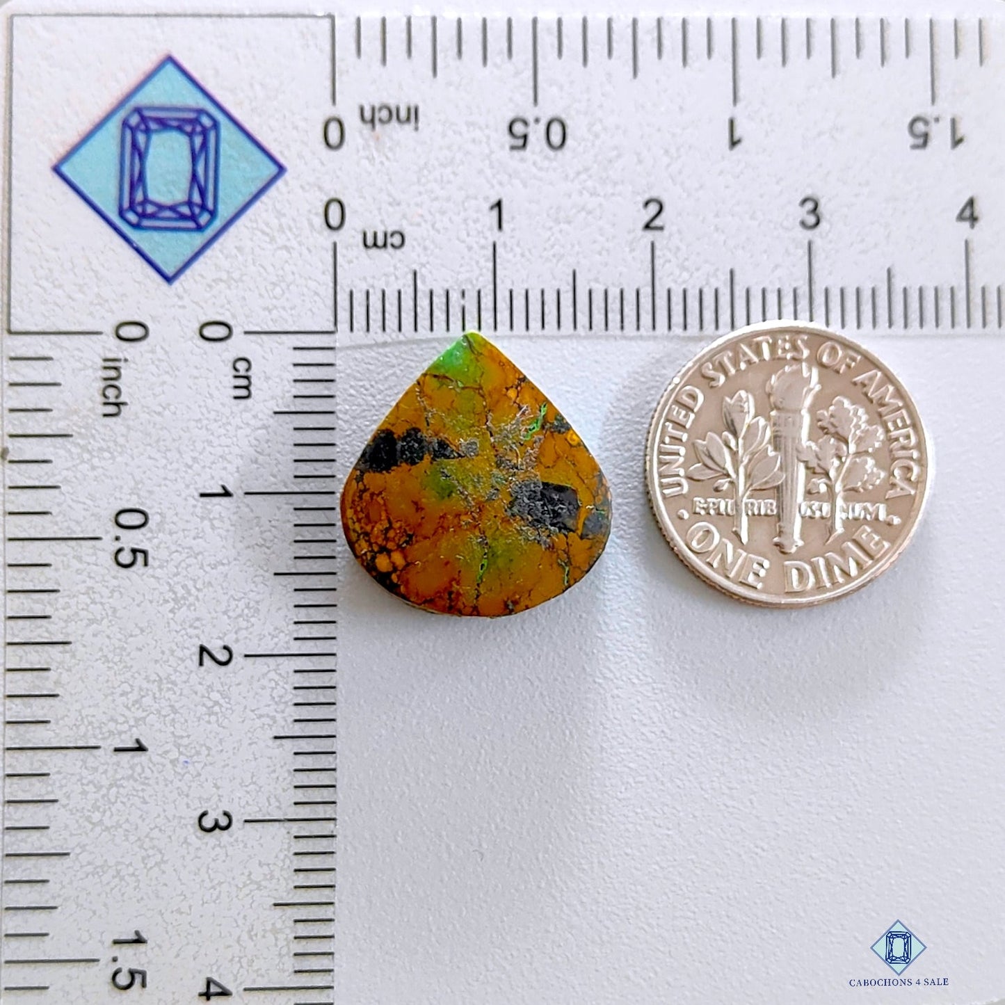 Tibetian Turquoise Pear Cabochons