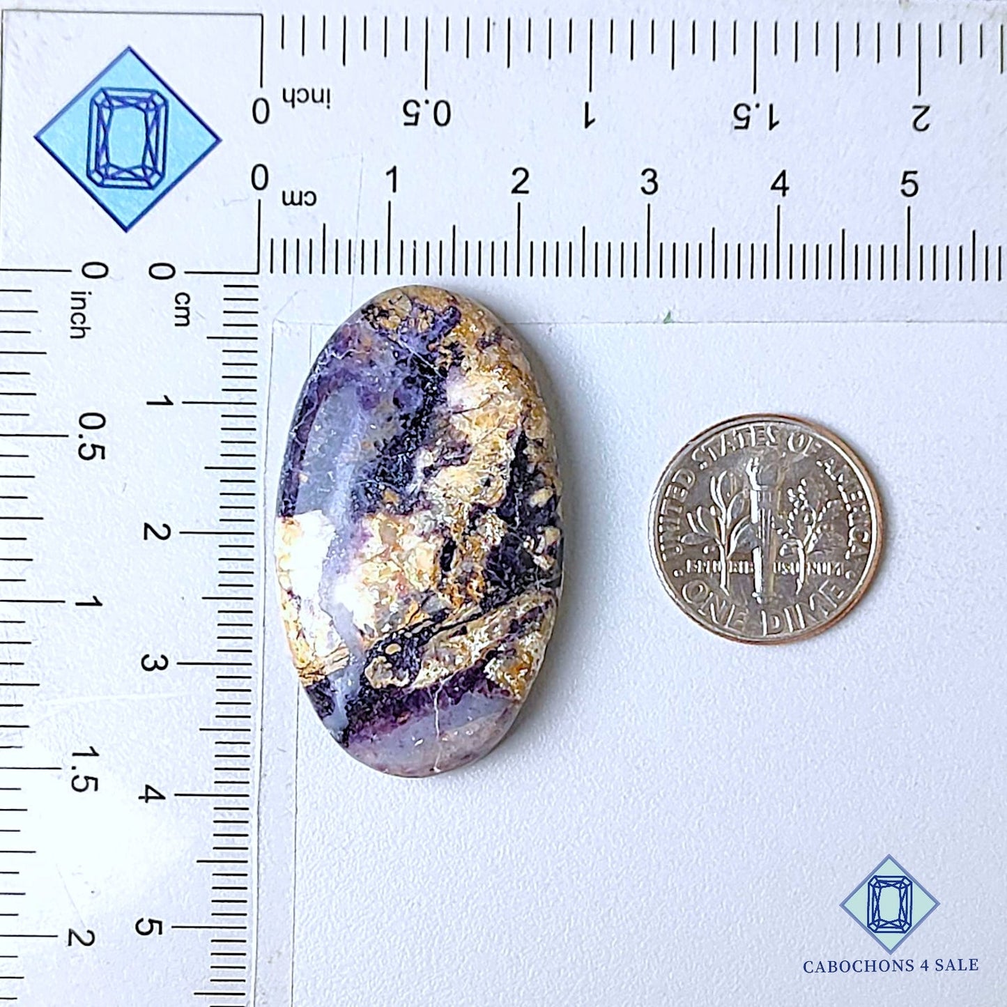 Natural Tiffany Stone Gemstone Oval Cabochons 37*22*6mm from USA available for sale