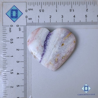 Natural Tiffany Stone Gemstone  Heart Carvings 36*40*7mm from USA available for sale