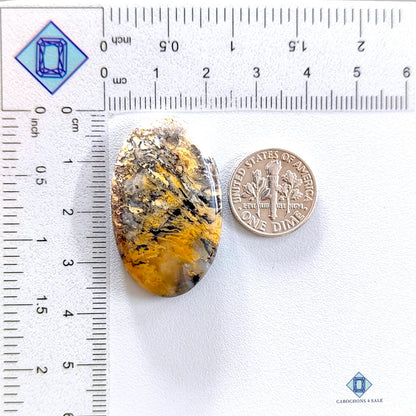 Tiger Dendritic Agate Oval Cabochons