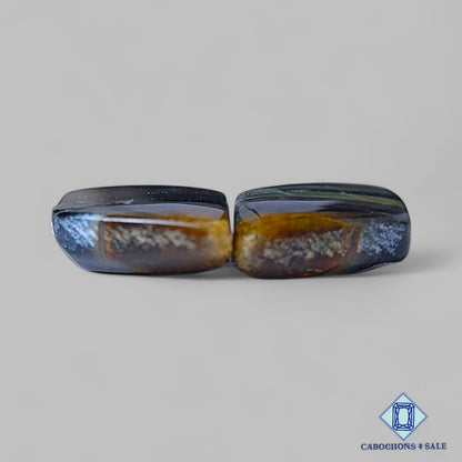 Natural Tiger Eye Gemstone  Fancy Pairs 18*11*4mm from South Africa available for sale