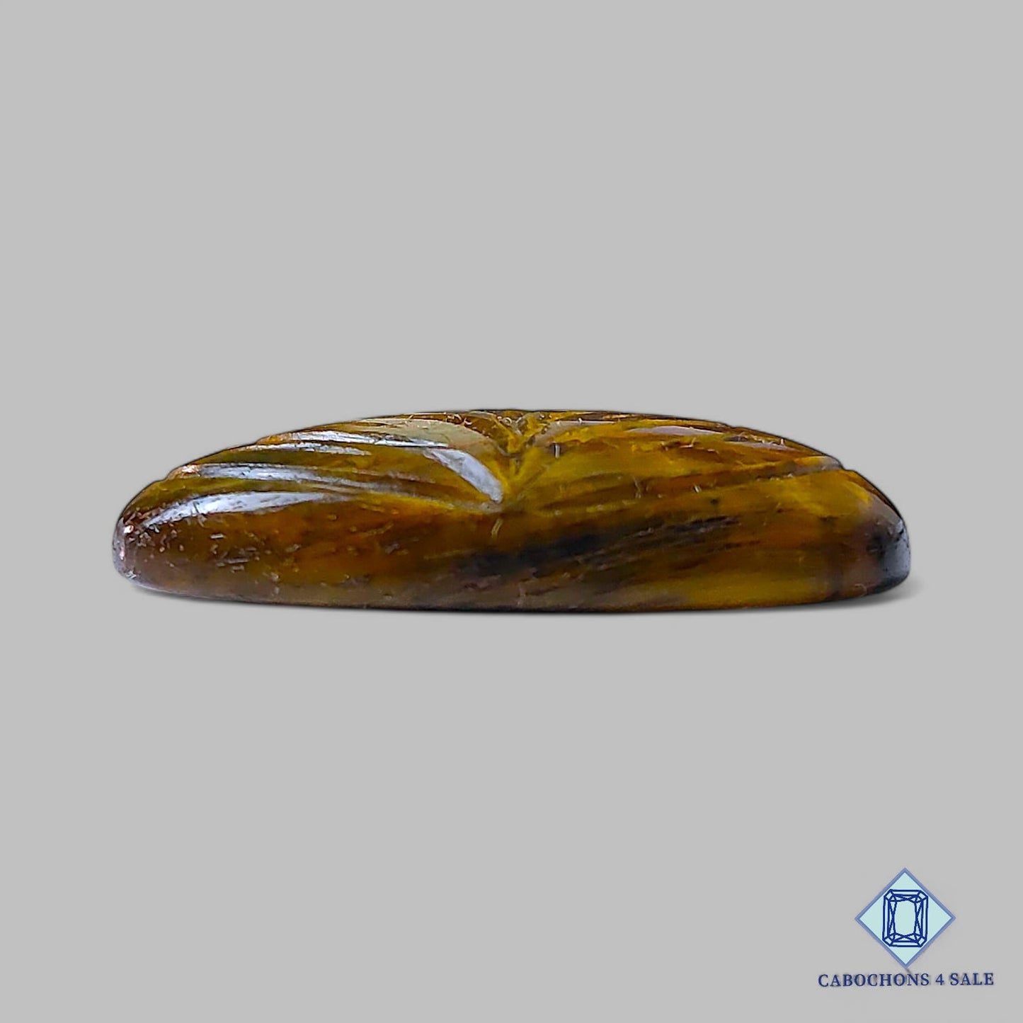 Natural Tiger Eye Gemstone  Pear Carvings 21*29*6mm from South Africa available for sale