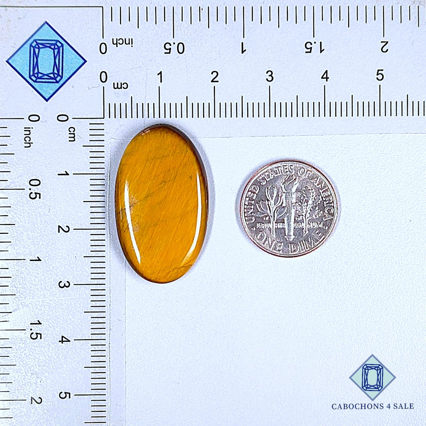 Natural Tiger Eye Gemstone Oval Cabochons 29*17*4mm from South Africa  available for sale
