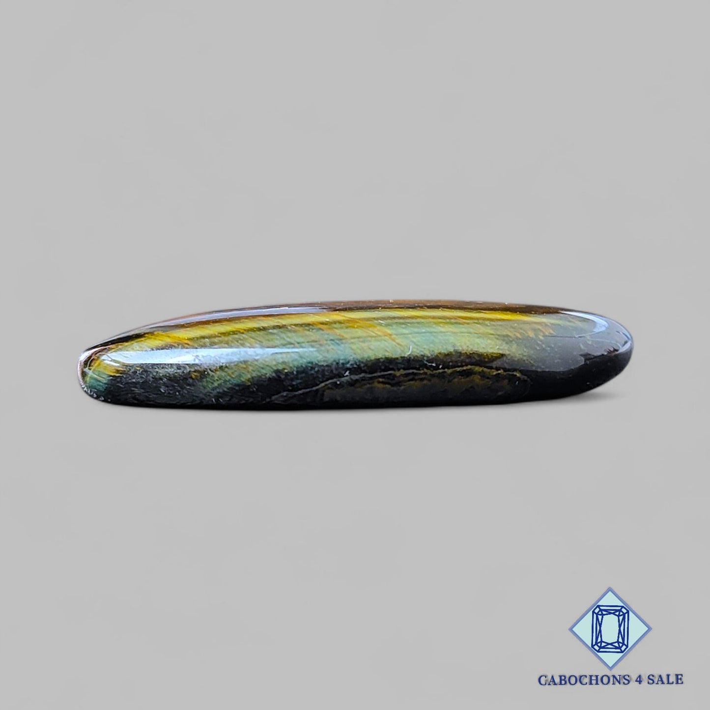 Natural Tiger Eye Gemstone Oval Cabochons 35*17*6mm from South Africa  available for sale