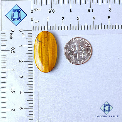 Natural Tiger Eye Gemstone Oval Cabochons 26*15*5mm from South Africa  available for sale