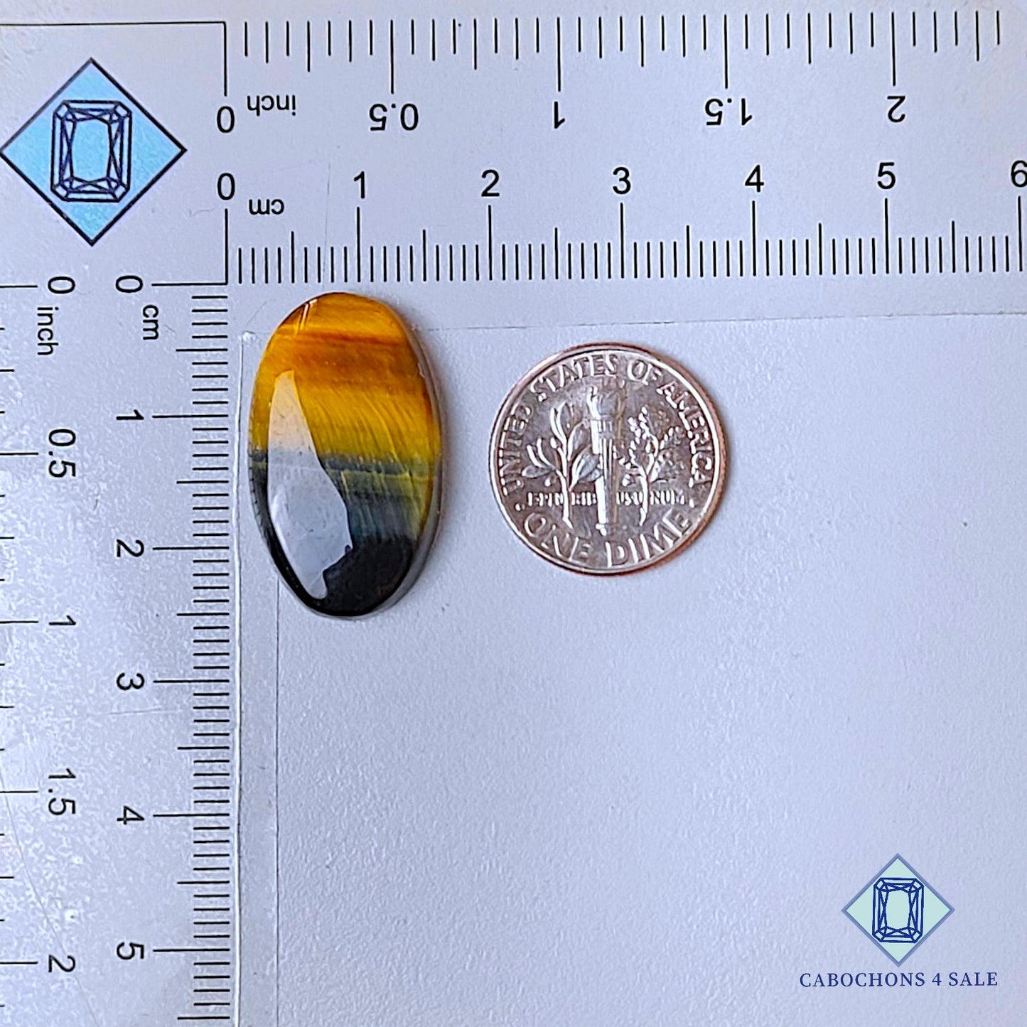 Natural Tiger Eye Gemstone Oval Cabochons 25*14*5mm from South Africa  available for sale