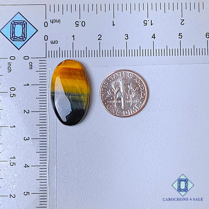 Natural Tiger Eye Gemstone Oval Cabochons 25*14*5mm from South Africa  available for sale