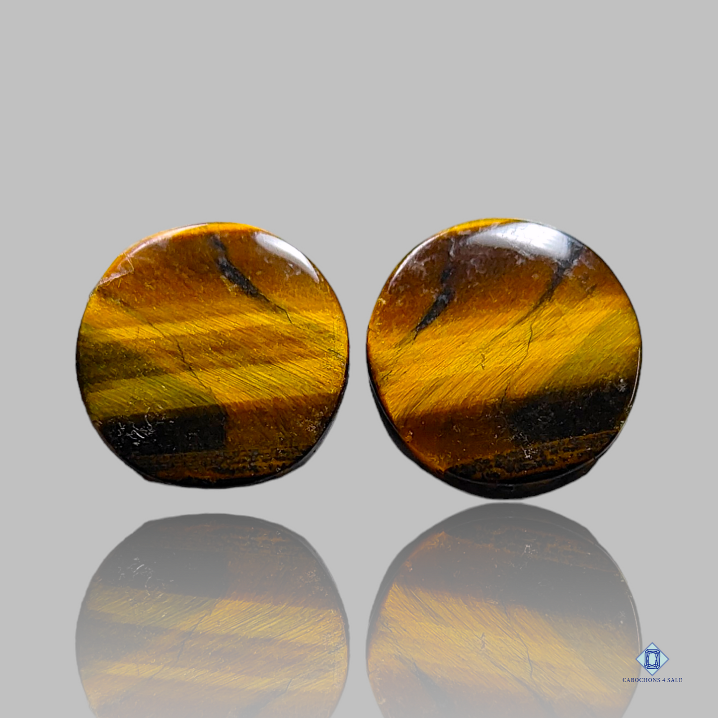 Tiger Eye-Round-Pairs