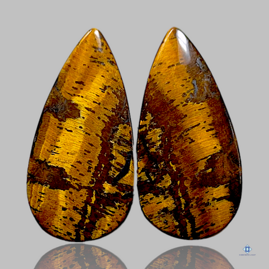 Tiger Eye-c4sw1542-Pear-Blue-Pairs