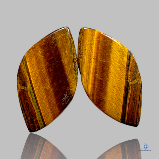 Tiger Eye-c4sw1569-Fancy-Yellow-Pairs