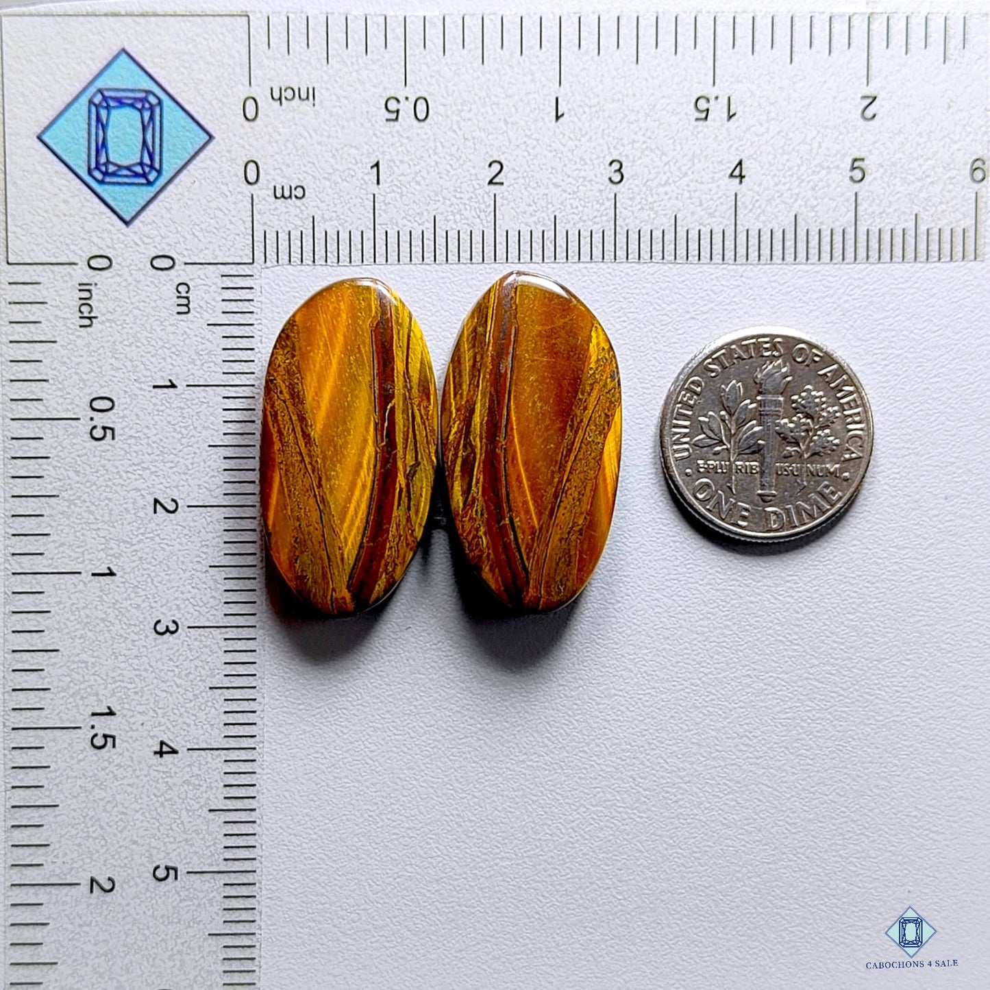 Tiger Eye Oval Pairs