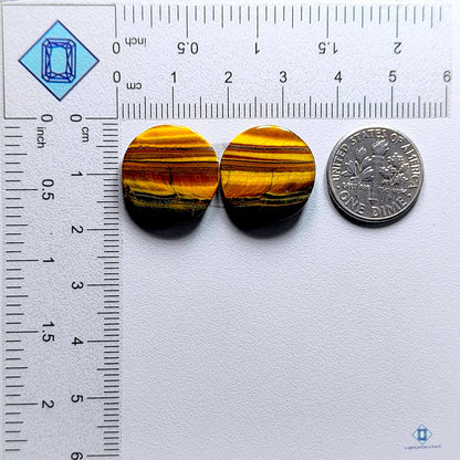 Tiger Eye Round Pairs