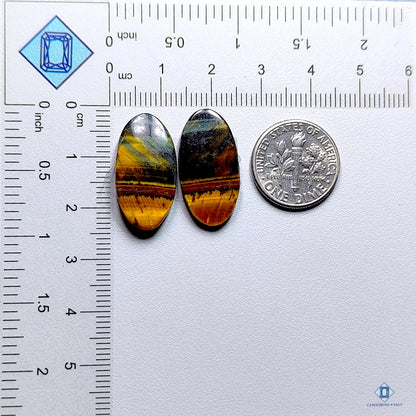 Tiger Eye Oval Pairs