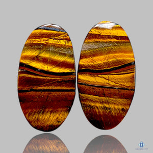 Tiger Eye Oval Pairs